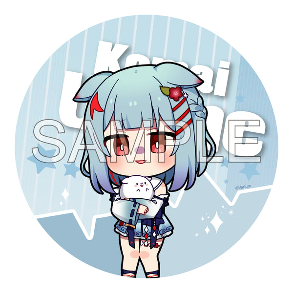 『Varium』狛犬うめ 100mm缶バッジ 2023夏描き下ろしSDイラスト